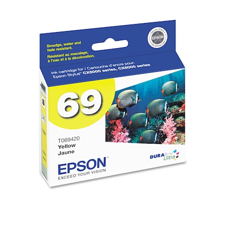 Epson T069420-S (69) DURABrite Ink, Yellow T069420-S